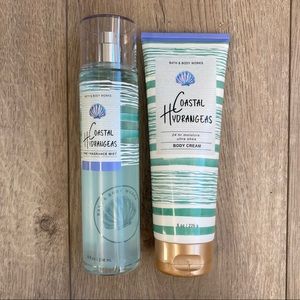 BBW Coastal Hydrangeas Scent Body Cream Set
